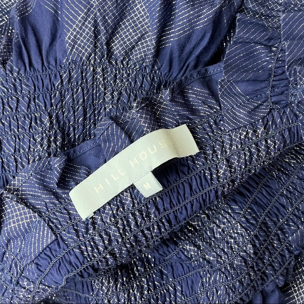 HILL HOUSE Ellie Nap Dress - Navy Glitter Check - Picture 6 of 6
